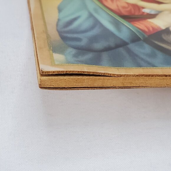 VTG Madonna del Granduca & Child by Raffaello Sanzio Religious Wood Icon *READ* - Picture 9 of 13